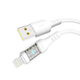 Кабель для заряджання та обміну даними USB YOKI YK-CY23 CYBER Series USB/Lightning 12W (2.4A/5V) 1.2m Білий - зображення 8