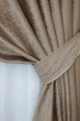 Комплект готовых штор VR-Textil Бархат № 1129ш Какао с терракотовым 100х270 см 2 шт (31-419) - изображение 5
