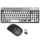 Комплект беспроводной клавиатура с мышью RIAS ZYG-806 Grey-Black (3_04734) - изображение 2