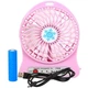 Портативный настольный мини-вентилятор Portable Fan Mini Розовый - изображение 1
