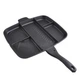 Секційна Сковорода Гриль Magic Pan Сковорідка 5 Секцій 32 x 28 см з антипригарним покриттям Чорний - зображення 2