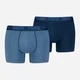 Набор трусов шортов мужских Puma Men Everyday Basic Boxer 2P 93832006 L 2 шт Denim Blue (8720245556149) - изображение 1