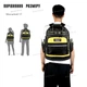 Водонепроникний рюкзак для інструментів AIRAJ Tool Backpack 3319 Чорний+Жовтий колір / Органайзер для інструментів (730818187298) - изображение 3