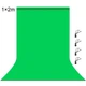 Фон студийный тканевый Puluz PU5209G green Chroma Key 1х2м - изображение 1