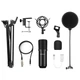 Микрофон студийный с держателем Puluz PU612B black - изображение 6