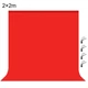 Фон студийный тканевый Puluz PU5207R red Chroma Key 2х2м - изображение 1
