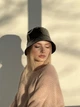 Панама женская лакова на утеплителе D.Hats черного цвета - изображение 4