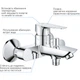 Набор смесителей GROHE QuickFix Start Edge UA202501SE (23900001+24198001+27942001) - изображение 16