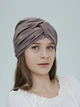 Тюрбан женский демисезонный D.Hats кофейного цвета - изображение 2