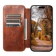 Чехол-книжка Suteni Magsafe Leather Case для Apple iPhone 15 Brown - изображение 2