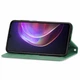 Чехол-книжка Skin Feel Leather Wallet для Vivo V21 Green - изображение 4