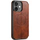 Чехол-книжка Suteni Magsafe Leather Case для Apple iPhone 12 Brown - изображение 4