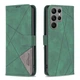 Чехол-книжка BF Color Geometric для Samsung Galaxy S23 Ultra Green - изображение 2