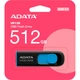 USB флеш накопичувач ADATA 512GB AUV 128 Black/Blue USB 3.2 (AUV128-512G-RBE) (195822) - зображення 4