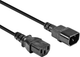 Kabel Lindy IEC-C14 - IEC-C13 M/F 3 m Black (4002888303323) - obraz 1