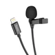 Мікрофон Hoco Lightning Lavalier microphone L14 |2M| Black - изображение 7