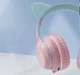 Наушники с кошачьими ушками CATEAR JST-BT035 (Green-Pink) - изображение 2