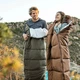 Спальний мішок Naturehike U150 NH20MSD07 Brown Left (6927595764381-L) - зображення 3