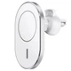 Холдер WIWU CH-306 with MagSafe Magnetic Attached Wireless Charger Car mount Silver - изображение 1
