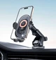 Холдер XO WX038 transparent car wireless charging 15W holder Black - изображение 3