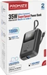 УМБ Promate PowerPod-10 10000 mAh USB-C/USB-А порт, USB-C кабель (powerpod-10.black) - изображение 10