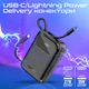 УМБ Promate PowerPod-20 20000 mAh, USB-C/USB-А порт, USB-C/Lightning коннекторы (powerpod-20.black) - изображение 4