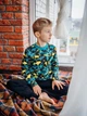 Детская теплая пижама для мальчика Носи своє 6076-024-4-1 122 см Акула/Черная (p-7620-91576) - изображение 5