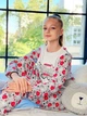 Подростковая пижама для девочки Носи своє 6076-024-33-2 170 см Серая с сердечками (p-4255-97051) (p-4255-97051) - изображение 6