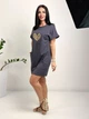 Женское платье с рисунком "Passion", графит 46-48 - изображение 2