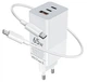 Зарядний пристрій Gelius Nimble GaN 65W GP-HC051 White w/Type-C to Type-C cable (90473) - изображение 1