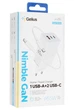 Зарядний пристрій Gelius Nimble GaN 65W GP-HC051 White w/Type-C to Type-C cable (90473) - изображение 12