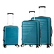 Чемодан средний полипропилен Snowball бирюзовый 33703 blue (M) - изображение 2