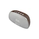 Портативна бездротова Bluetooth колонка з будильником YISON TWS LED Clock WS-1 |AUX/FM/BT5.0, 2*5W| Coffee - зображення 2