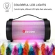 Портативная беспроводная Bluetooth колонка акустика Beecaro with RGB Light RX33D | BT5.0, 8.5W, FM, USB, AUX, TWS | Черный - изображение 11