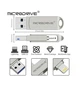 Флешка металлическая Microdrive 2в1 USB-Lightning для Apple iPhone, iPad, iPod, компьютера 32 GB Silver - изображение 4