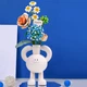 3D конструктор набір будівельних блоків LOZ 1671 ромашка троянда лист гортензії 680 деталей пластиковий 11шт - зображення 4