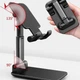 Складна підставка-тримач для смартфону Folding desktop phone stand чорна - зображення 3