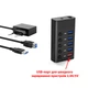 Концентратор Dynamode 5 ports USB3.0 to 4*USB3.0+2.4А Power Adapter 2.5A/12V (DM-UH-P405-G) - зображення 10