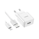 Зарядний пристрій HOCO C106A charger set(iP) White (6931474783899) - зображення 6