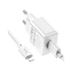 Зарядний пристрій HOCO C106A charger set(iP) White (6931474783899) - зображення 7