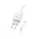 Зарядное устройство HOCO C73A Glorious dual port charger set(Type-C) White (6931474713070) - изображение 3