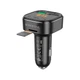 FM модулятор BOROFONE BC43 Flash 2 x USB Black (BC43B) - изображение 5