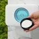 Держатель для туалетной бумаги клеящийся MBM HOME с отверстием для аромассаше BP-41 WHITE/GRAY бело-серый - изображение 6