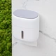 Держатель для туалетной бумаги клеящийся MBM HOME BP-44 WHITE/GRAY бело-серый - изображение 3