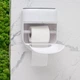Держатель для туалетной бумаги клеящийся MBM HOME BP-44 WHITE/GRAY бело-серый - изображение 6