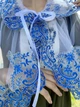 Накидка палантин для храма Family Tradition фатин с кружевом 50 см белый Синева - изображение 6