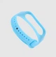 Ремешок Xiaomi Mi Band 4 / 3 силиконовый однотонный браслет Голубой 2418P - изображение 1