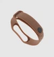 Ремешок Xiaomi Mi Band 4 / 3 силиконовый однотонный браслет Коричневый 2418P - изображение 2