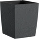 Вазон Plastkon Eliot Stone 25x25 см Антрацит (8595096995382) - изображение 1