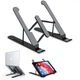 Подставка для ноутбука или планшета Laptop Stand&nbsp;складная регулируемая по высоте Black - изображение 6
